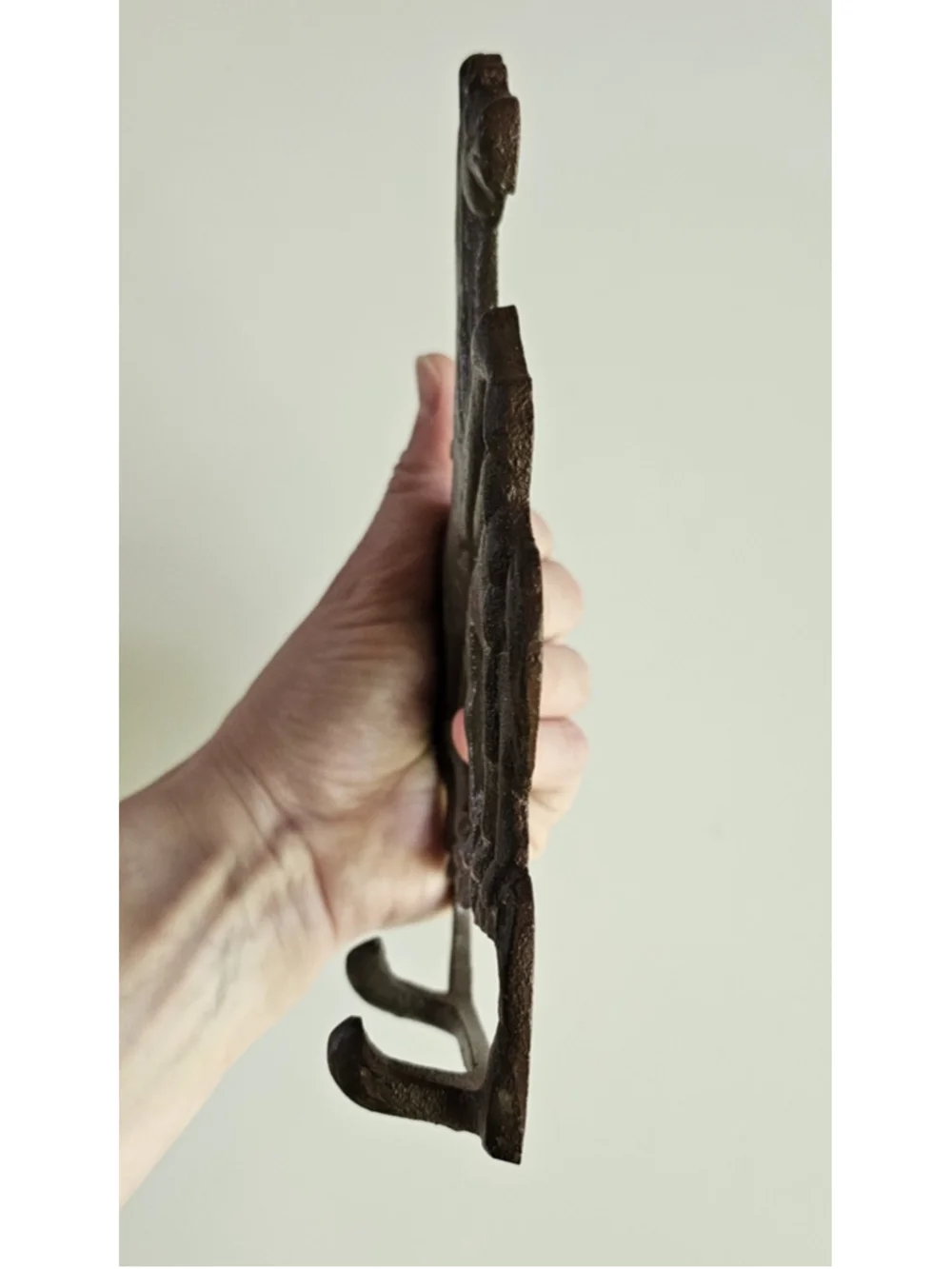 Vintage Cast Iron Horse Wall Hook Mare and Foal Towel Tack Hanger Rustic 7.5